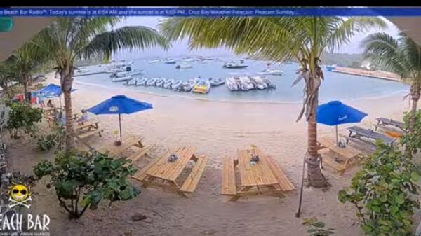 Câmera ao vivo Cruz Bay St. John, nas Ilhas Virgens - Live Cam
